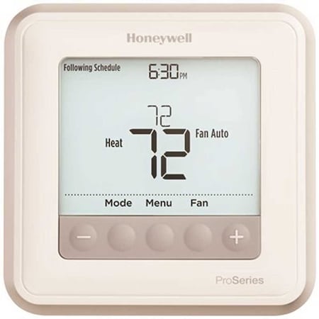 Honeywell Safety Products T6 Pro 7-Day, 5-1-1, 5-2 Programmable or Non-Programmable Thermostat 2H/1C TH6210U2001/U